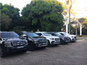 Mercedes of South Africa tour pickups.